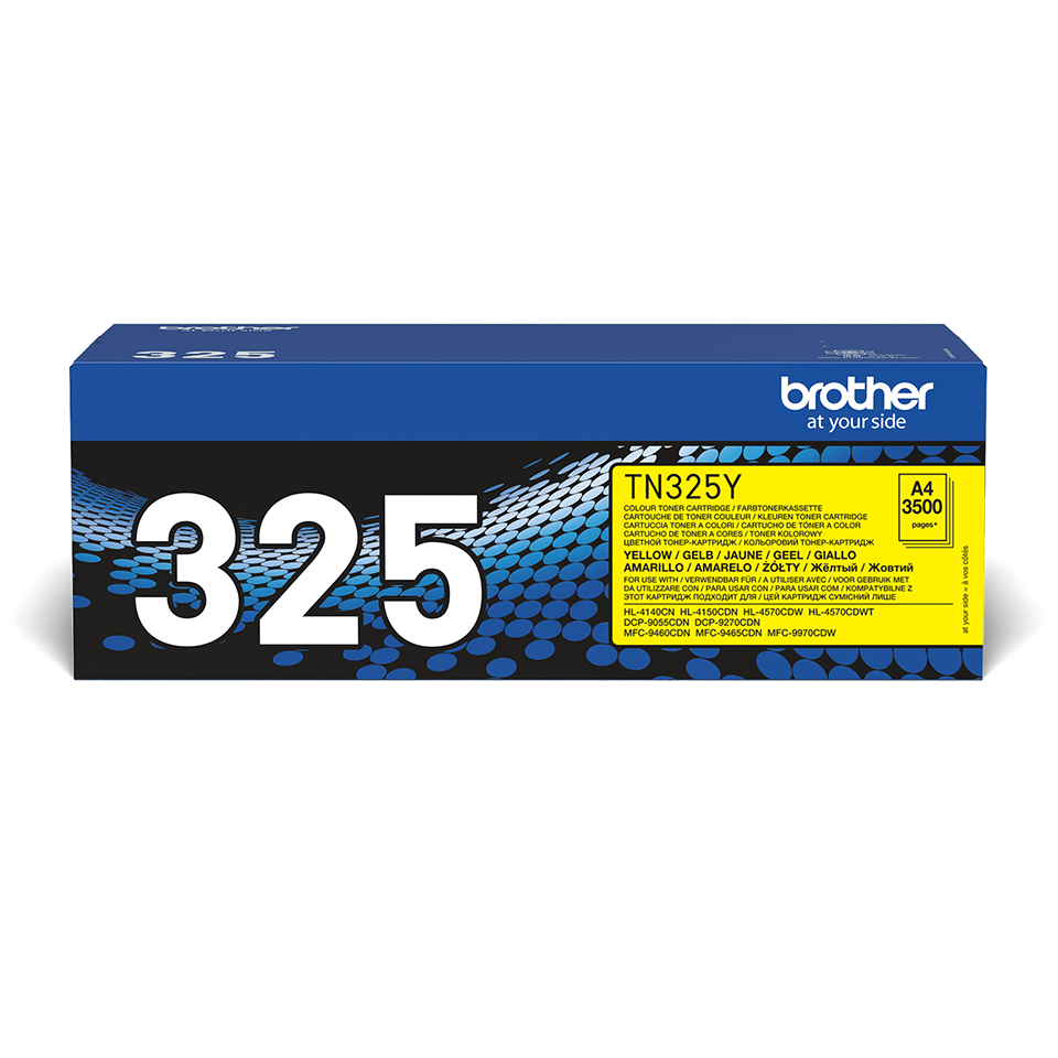 Brotherin alkuperäinen TN325Y-laservärikasetti – Keltainen